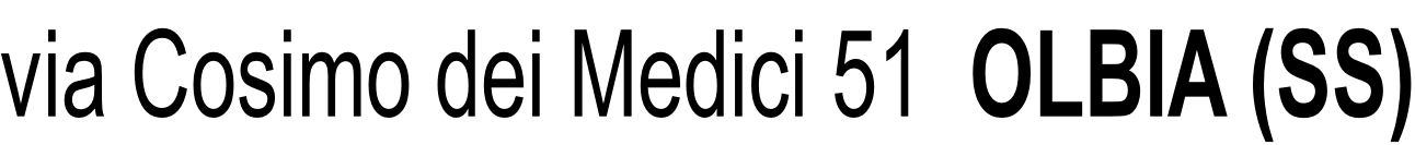 via Cosimo dei Medici 51  OLBIA (SS)